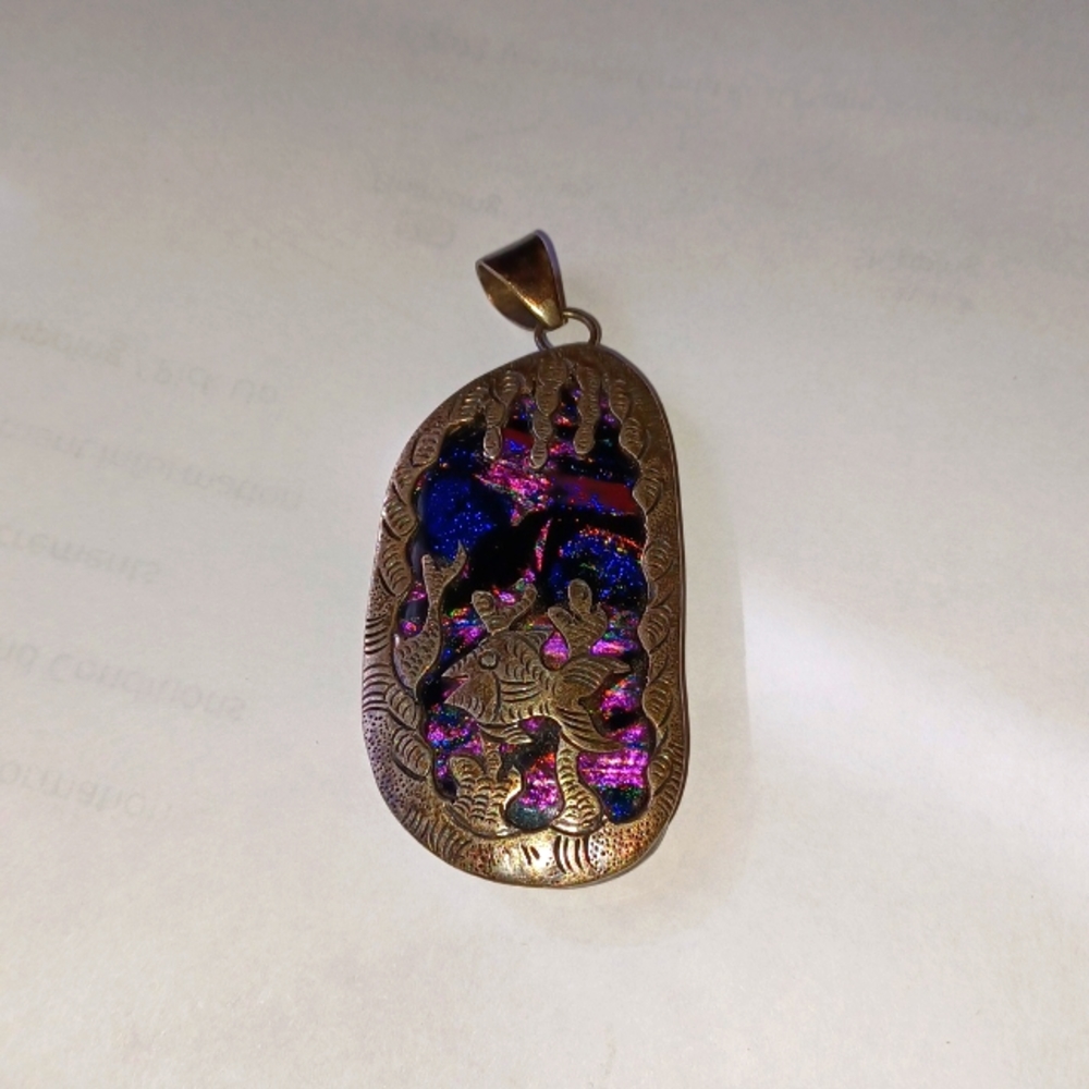 Handcrafted Art Fish Pendant